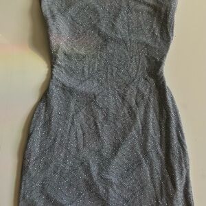 Windsor Sparkling Gray Backless Dress